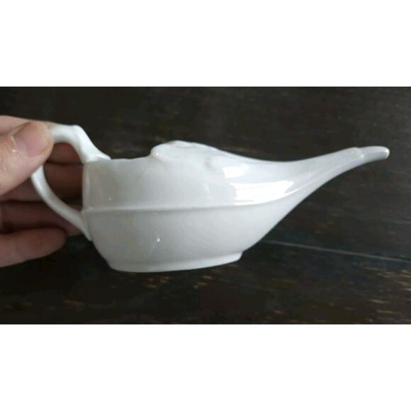 Vintage Porcelain sick duck . Baby, Invalid Feeder, Papboat - Picture 4 of 5